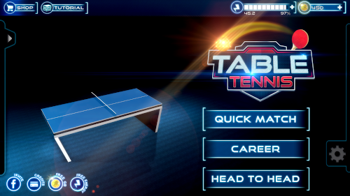 Android application Table Tennis 3D Live Ping Pong screenshort