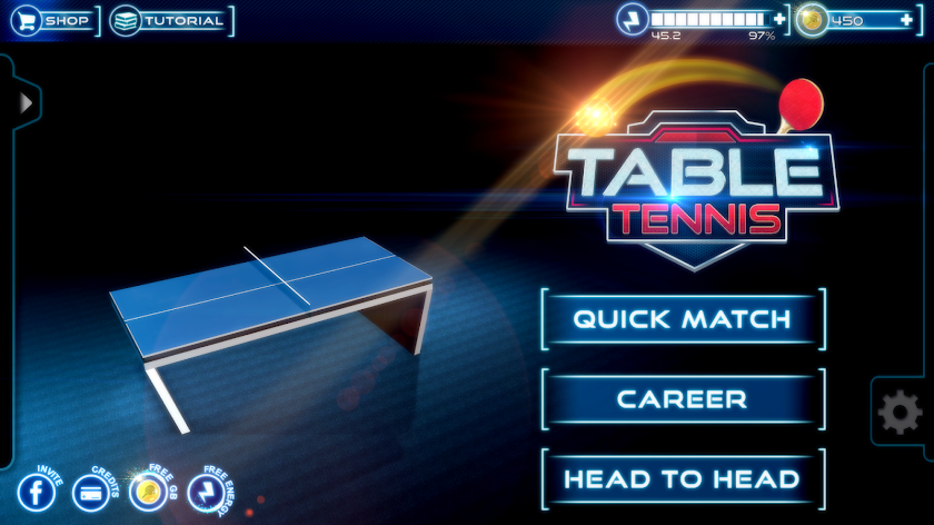 Table Tennis 3D Live Ping Pong Screen 1