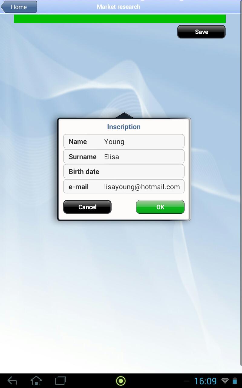 Tablet Survey Tool for Manager Screen 3