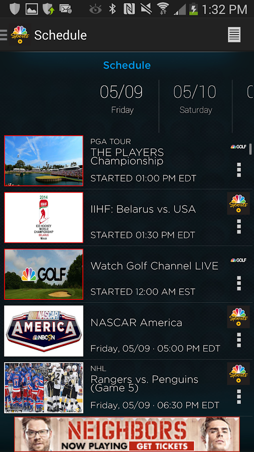 NBC Sports Live Extra Android Apps on Google Play