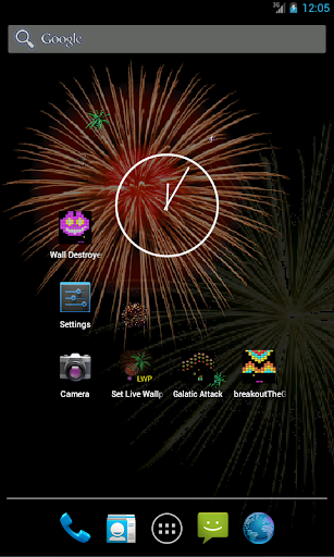 LWP Fireworks Live Wall Paper