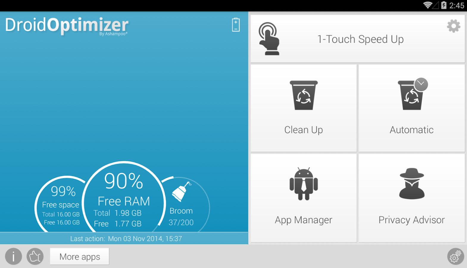    Droid Optimizer- screenshot  