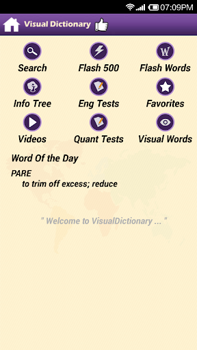 Visual Dictionary for GRE