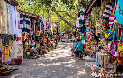 The colorful Isla Cuale market in Puerto Vallarta, Mexico.
