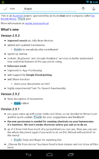 OpenDocument Reader