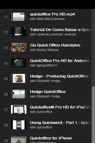 QuickOffice Tutorial - screenshot