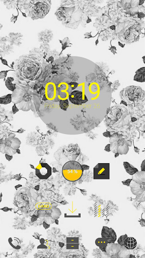 Monotone Roses dodol theme