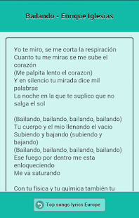 Top songs lyrics Europe Screenshots 7
