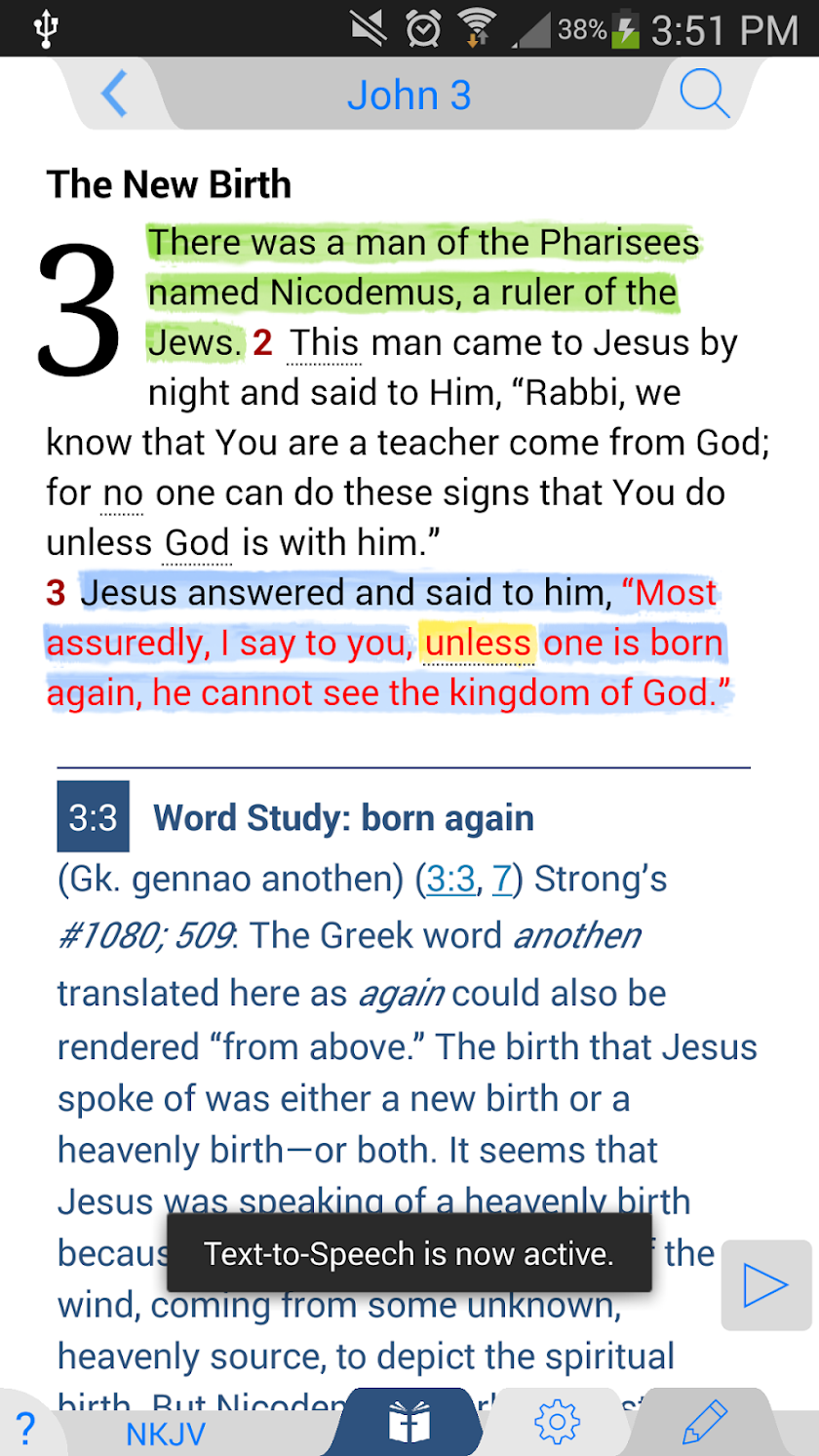 NKJV Study Bible Screen 1