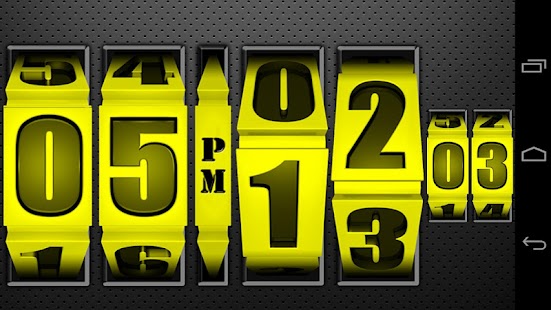Lastest 3D Rolling Clock YELLOW APK for Android