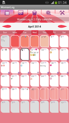 WomanLog Calendar