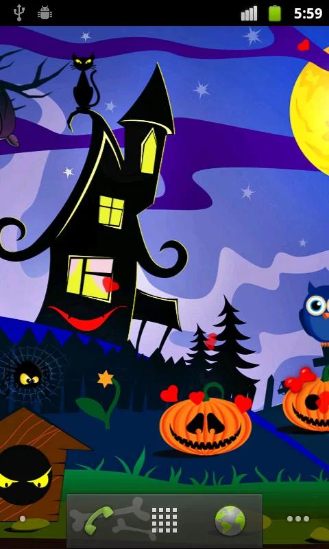 Живые обои Halloween Live Wallpaper Free на Андроид
