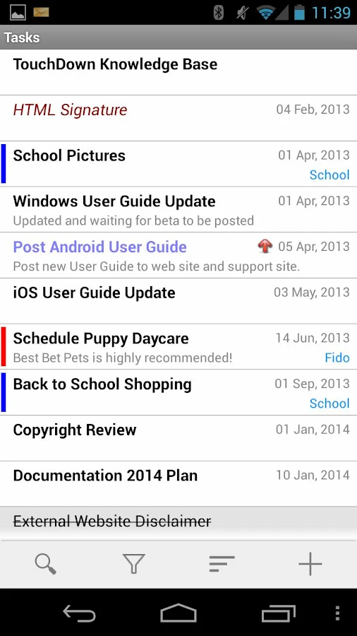 TouchDown for Smartphones - screenshot