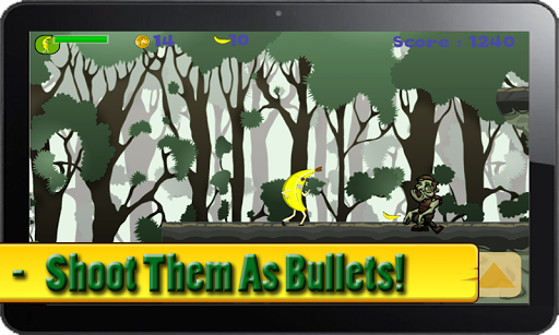 【免費冒險App】Banana Vs Zombies Forest Trek-APP點子