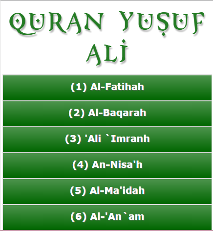 Quran Yusuf Ali