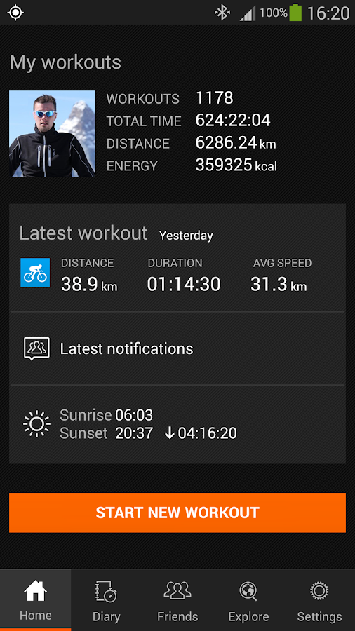 Sports Tracker - screenshot