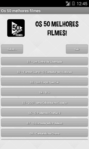 Os 50 Melhores Filmes - Lista