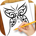 Learn to Draw Tattoo Designs mobile app icon