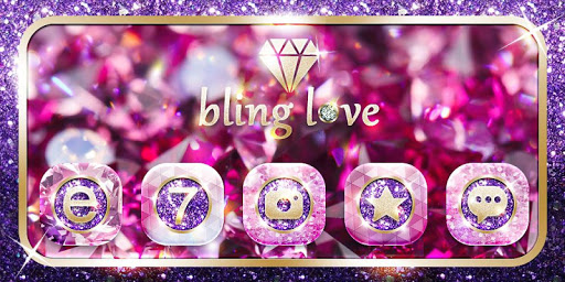 Bling Love GO Launcher Theme