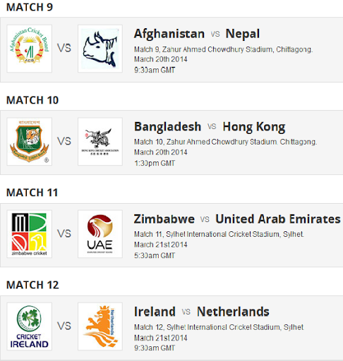 T20 2014 World Cup Live