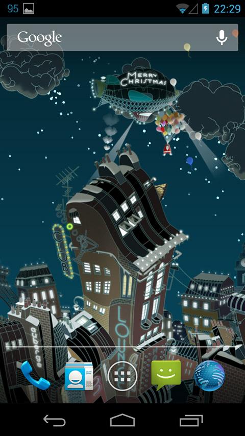 Paris winter LWP Screen 1