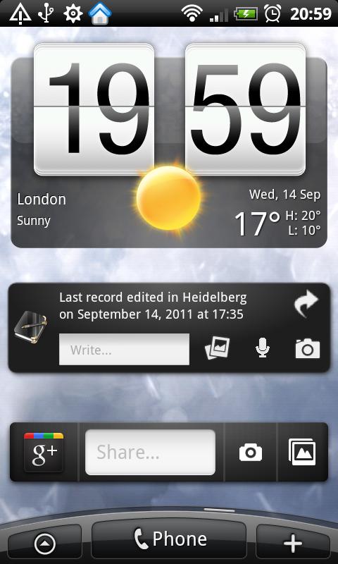 Memoires Widgets Screen 3