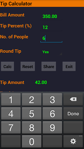 Tip calculator
