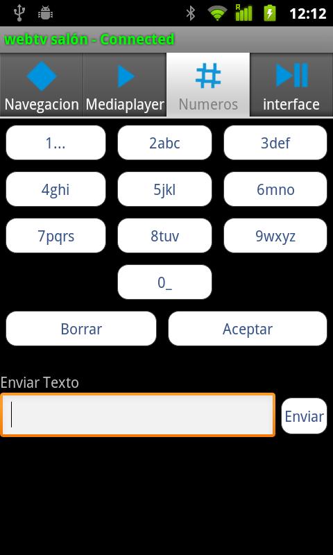 WebTVmote PRO Screen 3