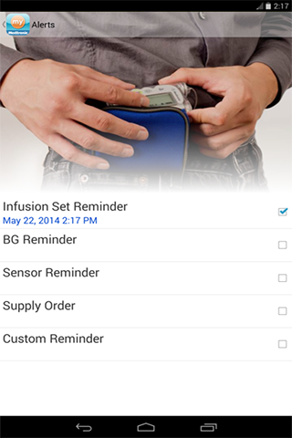   myMedtronic Connect – snímka obrazovky 