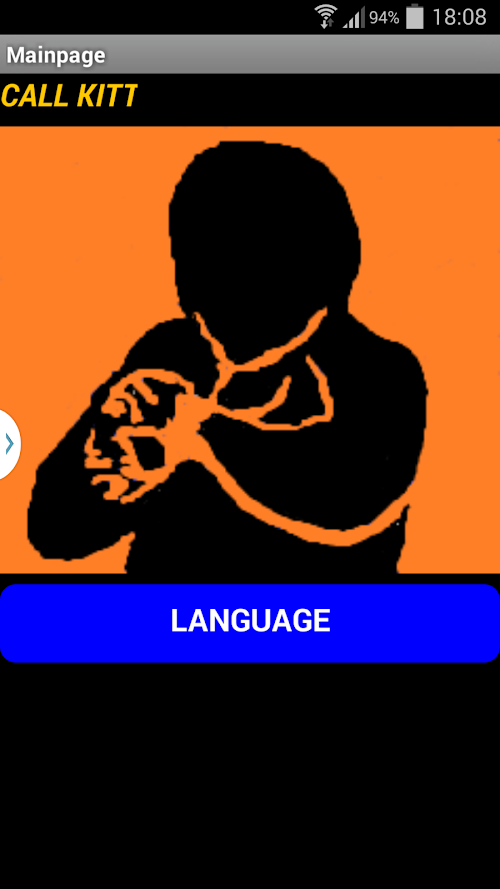 Android application CALL KITT screenshort