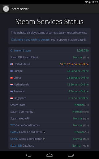 【免費工具App】Steam Server Status-APP點子