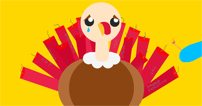 5. Give the Turkey Feathers!
