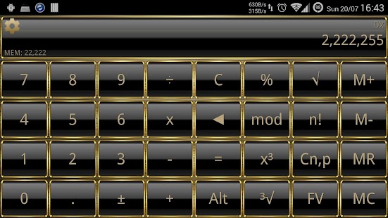 How to get SCalc Frame Gold theme 1.0 unlimited apk for pc