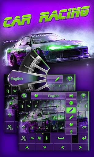 【免費生產應用App】Car Racing GO Keyboard Theme-APP點子