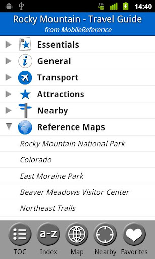 Rocky Mountain NP Guide Map