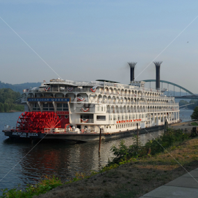 American Queen by Tricia Goode - Transportation Boats
