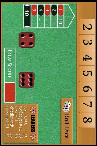 Shut The Box Screen 3