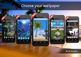 UR 3D Beach Island Live Theme APK Gambar Screenshot #4