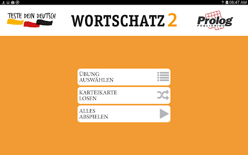 TESTE DEIN DEUTSCH Wortschatz2 Screenshots 0