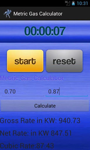 Pro Gas Rate Calculator