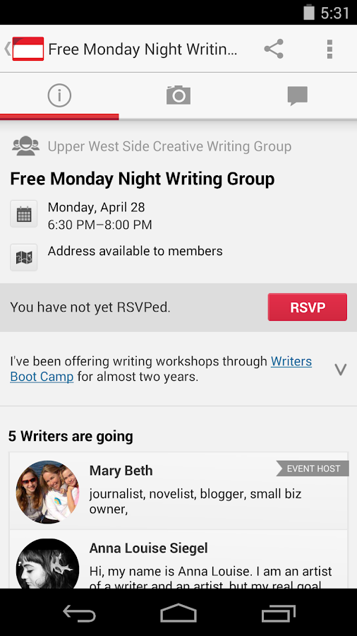 Meetup Aplicaciones de Android en Google Play