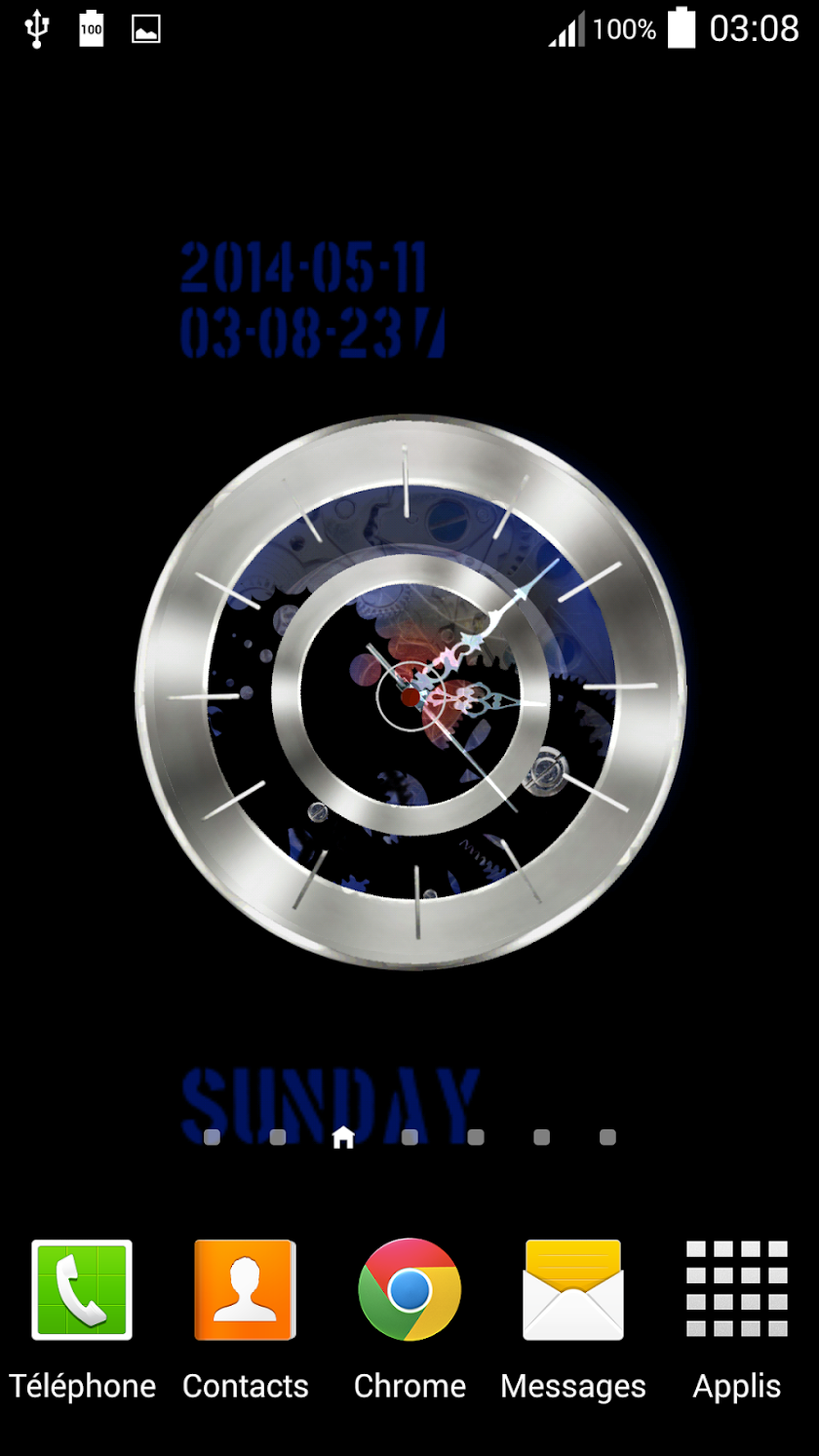 Clock HQ Live Wallpaper Screen 2