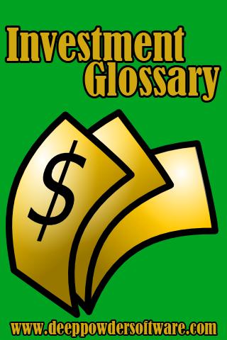 Investment Glossary Screen 1