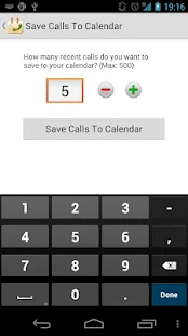 Call Log Calendar - screenshot thumbnail