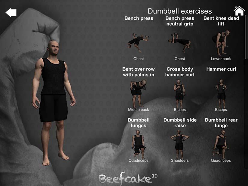 Beefcake3D Kettlebell Dumbbell Screen 3