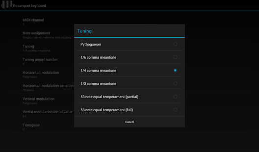 Lastest MIDI Bosanquet keyboard APK for Android