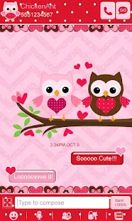 免費下載個人化APP|Owls n Love Theme GO SMS app開箱文|APP開箱王