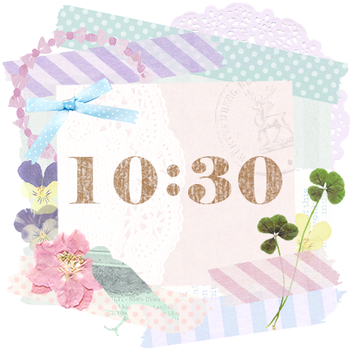 Cute and girly Clock Widget LOGO-APP點子