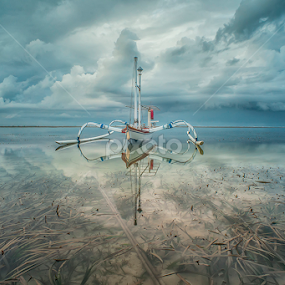 Cloudy Morning by Om Kas - Transportation Boats
