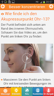 Android-Anwendung Acupressure For Brain Training Screenshot